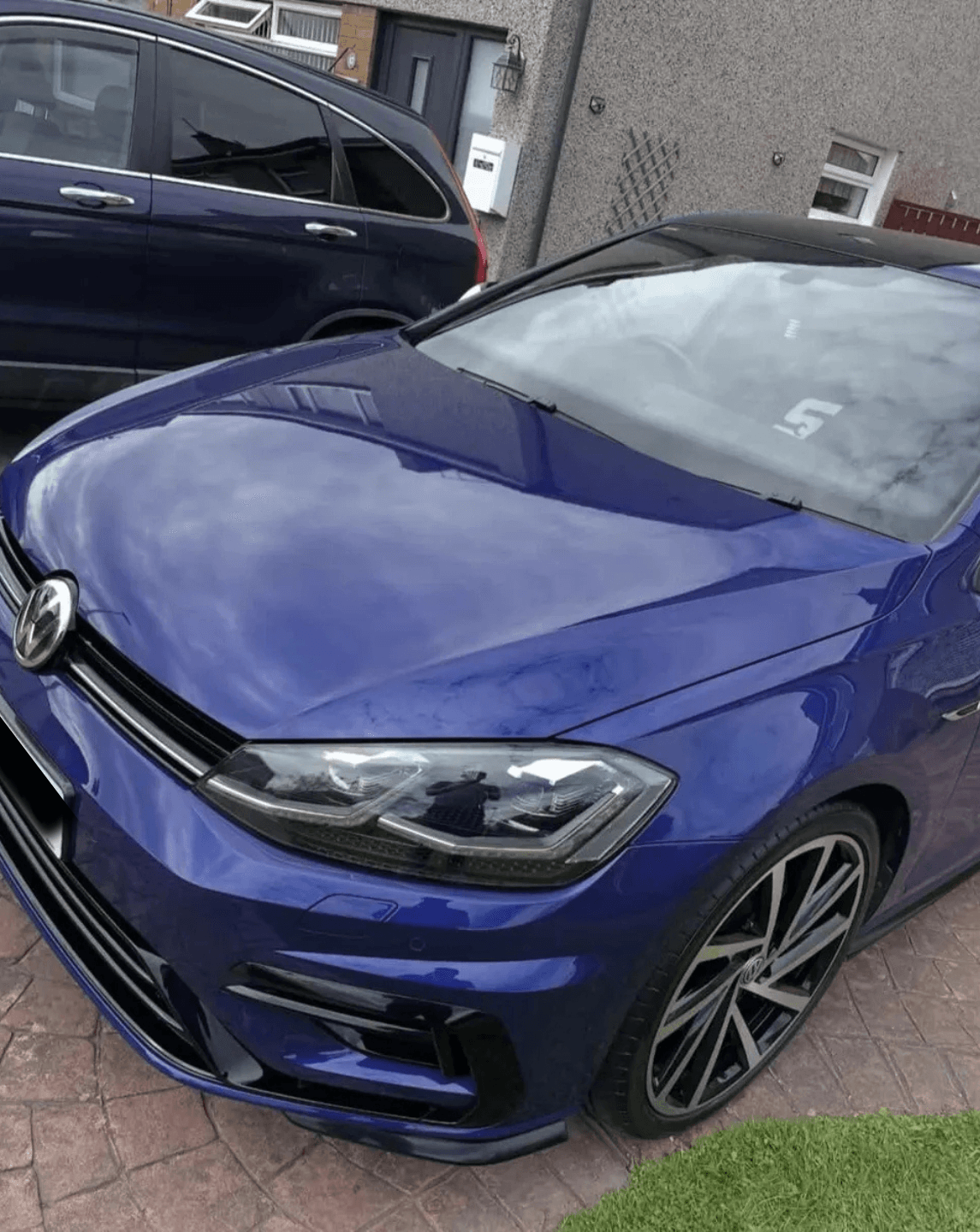 Blue VW Golf R after a Spotless Detailing valet