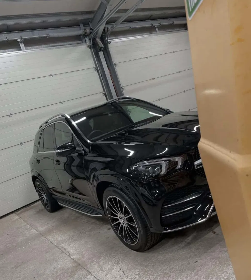 Black Mercedes GLE after a full detail
